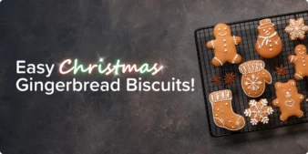 A tray of freshly baked Gingerbread Biscuits