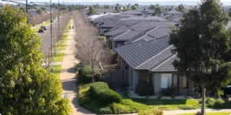 A row of Houses in a Melbourne suburb. Home Prices in December reported the first drop in nearly two years.